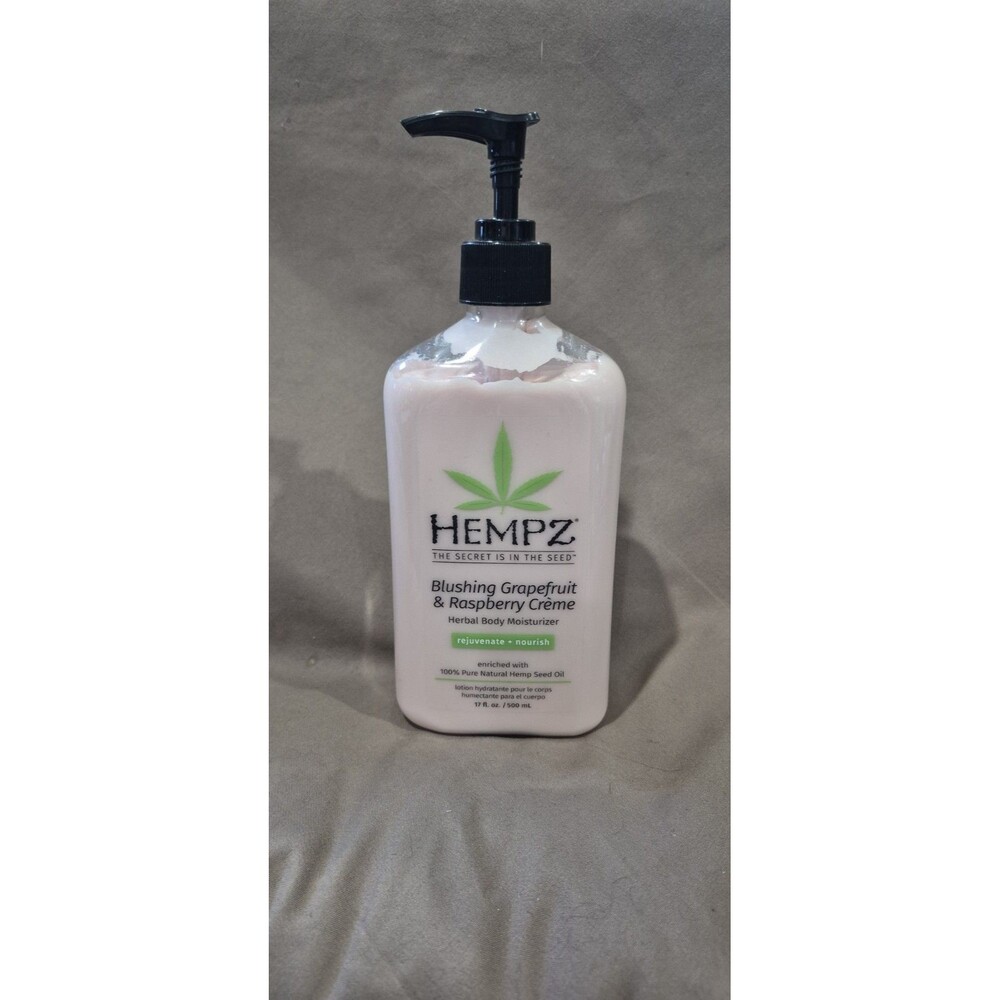Hempz Blushing Grapefruit & Raspberry Cream Daily Body Moisturizer Lotion 17 oz
